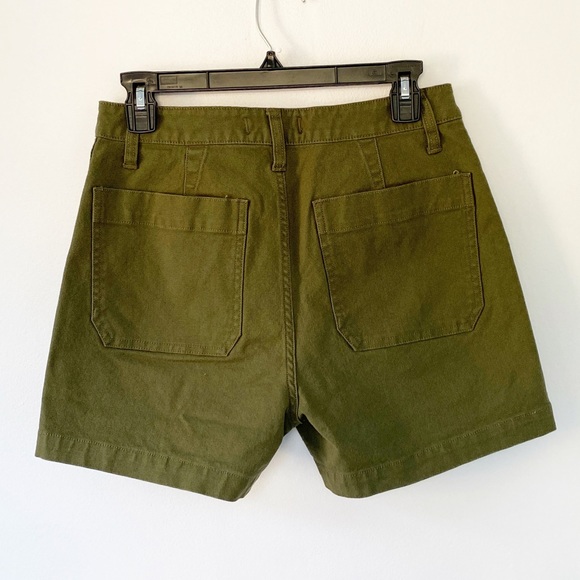 NWOT Madewell Emmett High Waist Green Shorts Sz 31 - Picture 3 of 8